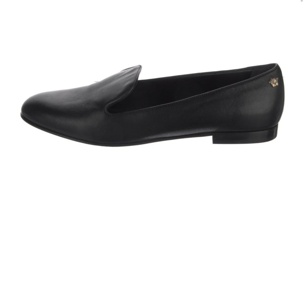 Versace Black Loafers For Women